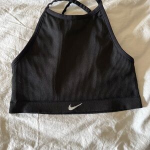 NWOT Nike Black Ribbed Athletic Top
